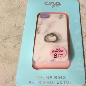 CYLO White Marble Ring - iPhone 8